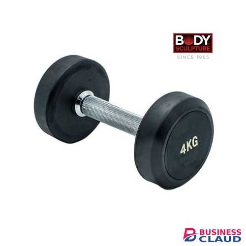 Body Sculpture 1 Piece Of 4kg Rubber Dumbbell