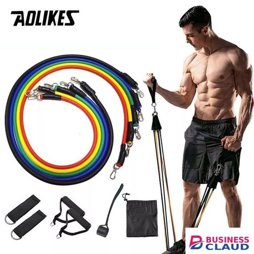 Full body excercise multipurpose high elastic rubber band set with hand*