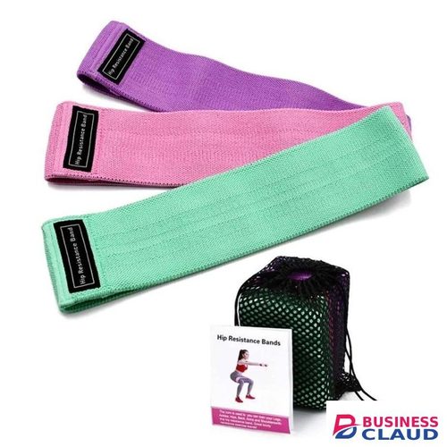 Sports Exercise Resistance Bands Set – Non-Slip Booty/Buttocks Bands for Legs & Glutes, Elastic Hip Workout Bands for Squats, Yoga & Home Gym Training