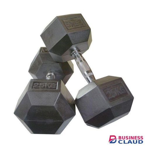 A pair Exercise & Fitness Hexagon Dumbbell set, Hand Weight For Strength Training- 25KG