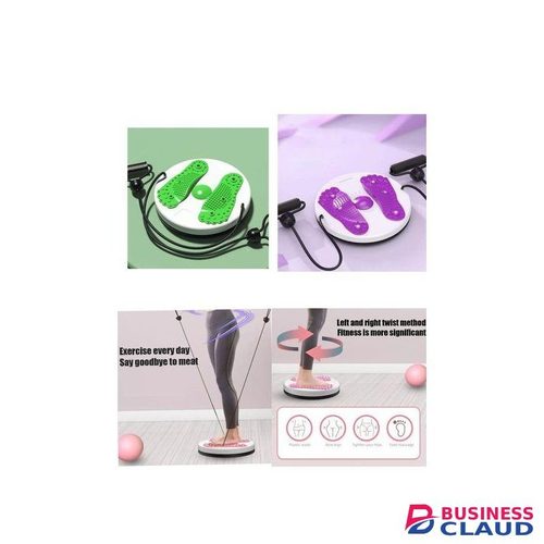 Ab Twist Waist Disc Board,1 PCS Upgraded Adjustable Waist Trainer Twisting Disc with Handles and 1 PCS Leather Tape Measure Multi-function Home Fitness Foot Massage