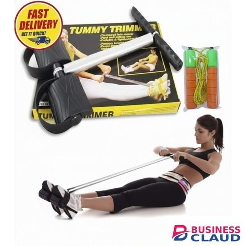 Tummy Durable Trimmer & Free Skipping Rope - Ultimate Fitness Gear for Home Workouts