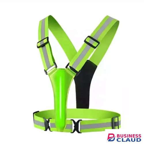 Led Reflective Running Vest Reflective Safety Warning Clothing Strap Usb Charging Elastic Strap Reflective Clothing