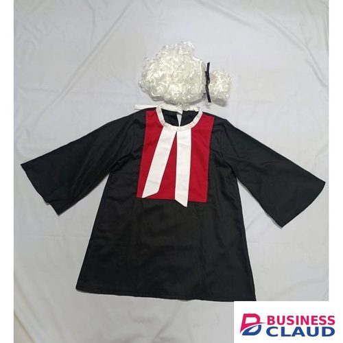 Black,red and white kids' lawyer or judge costume