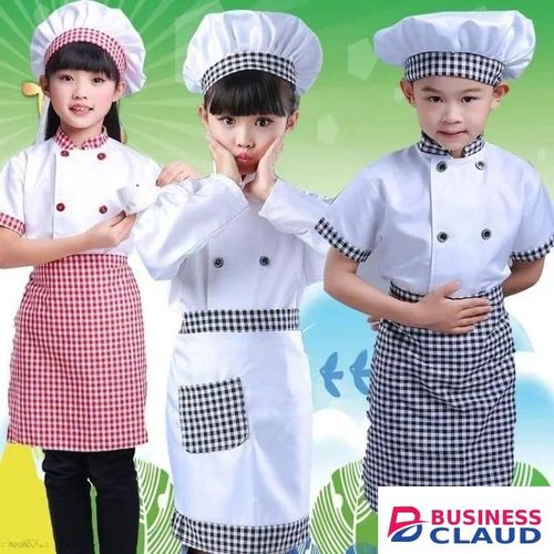 *3pcs Rrd Children Professional Chef costume*
