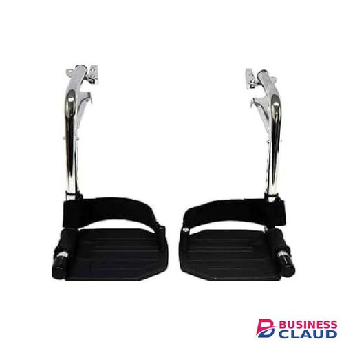 Foot Rest Black & Silver For 1802E Wheelchair