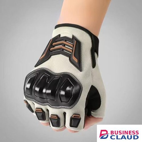 2 Pack Motorcycle Gloves/ Cycling Gloves/Half Finger Gloves Outdoor Protection