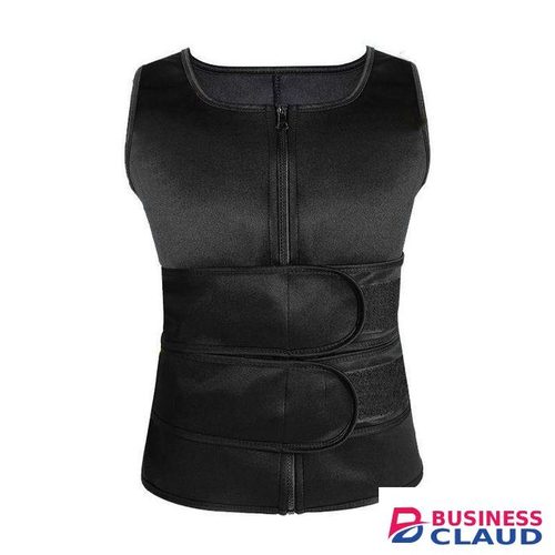 GALUIN Gukbis Men's Compression Sauna Vest, Waist Belts, Back Support Tank Top
