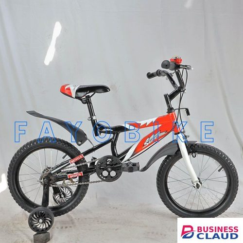 Bike Super Kids Bicycle – Size 16 with training wheels (4-7years)