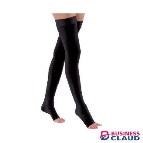 Thigh High Elastic Compression Stocking With Open Toe Ccl 2 ( 23 – 32 Mhg )