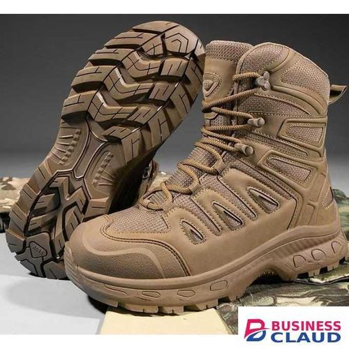 Outdoor High Top Anti Slip Military Hiking Tactical Boots-unisex