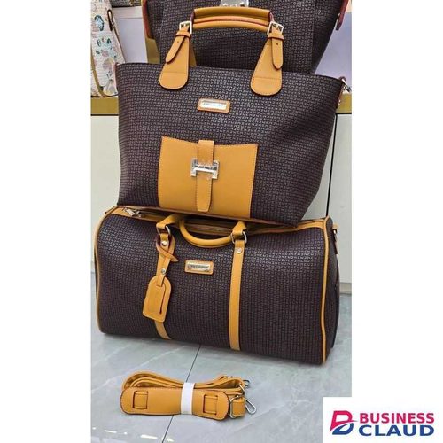2 in 1 Big Ladies PU Leather Handbag