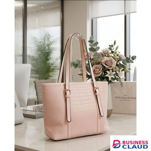 Fashion Classic Women's classy tote bag pink in colour