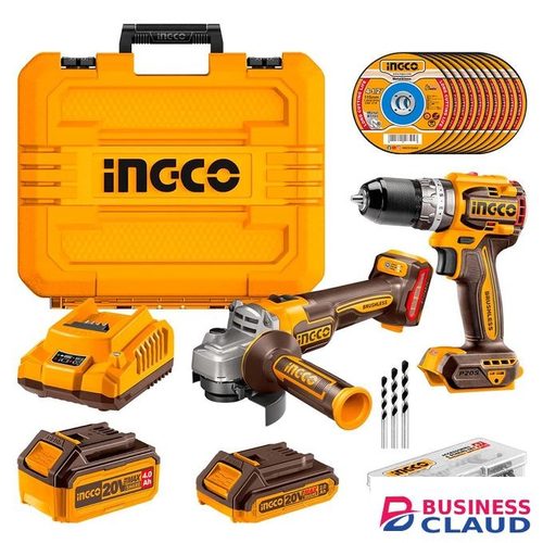 Ingco CKLI20273 Cordless 2 pcs combo kit 20V