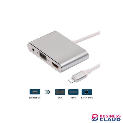 Aq General High Quality HDMI OTG Cable For Lightning To VGA AV Audio V