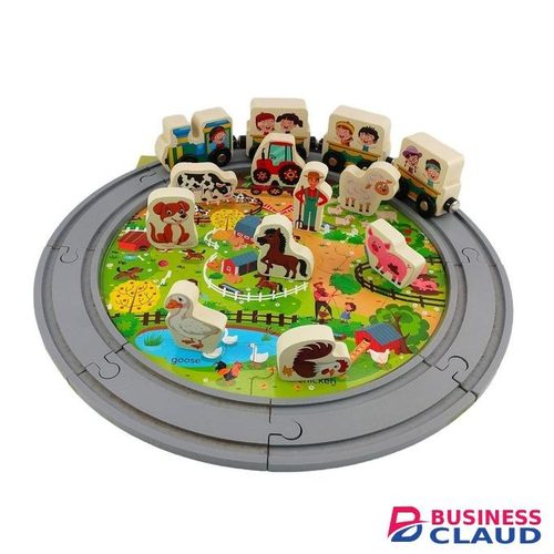 Farm and Forest track puzzle 45pcs