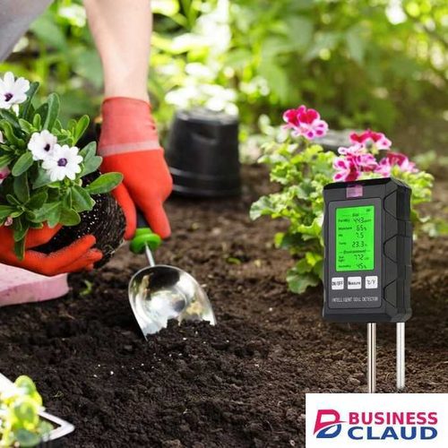 6-in-1 Soil Tester – Ultimate Soil Health Meter with Dual 180mm Probes-pH, Fertility, Temperature, Moisture, Humidity & Sunlight Analyzer for Garden, Lawn, Farm & Indoor Plants