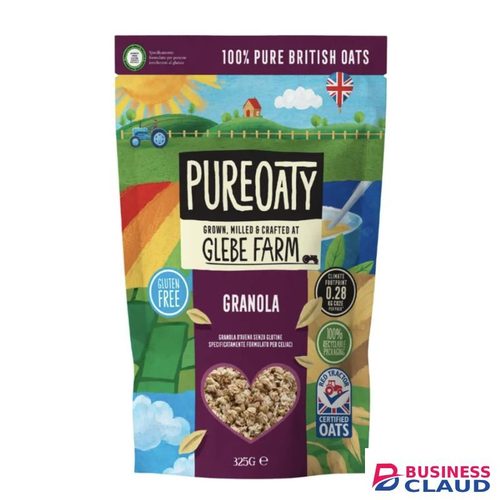 Glebe Farm Gluten Free Oat Granola – 325g, Healthy Crunchy Breakfast