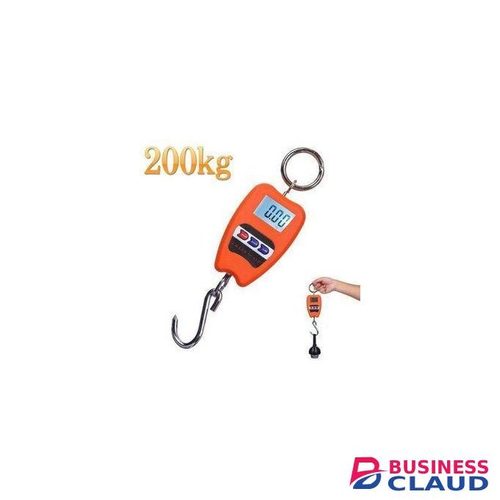 General 200 KG Digital Hanging Scale with Accurate Sensors, Handheld 200Kg Mini Crane Scale with Hooks for Meat Butchery Farm Hunting Fishing Hunting Fishing Outdoor Portable Weighing Scale