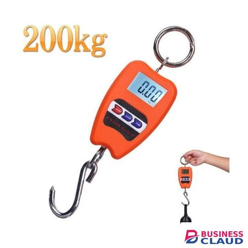 Handheld 200Kg Mini Crane Scale with Hooks for Meat Butchery Farm Hunting Fishing Hunting Fishing Outdoor Portable Weighing Scale