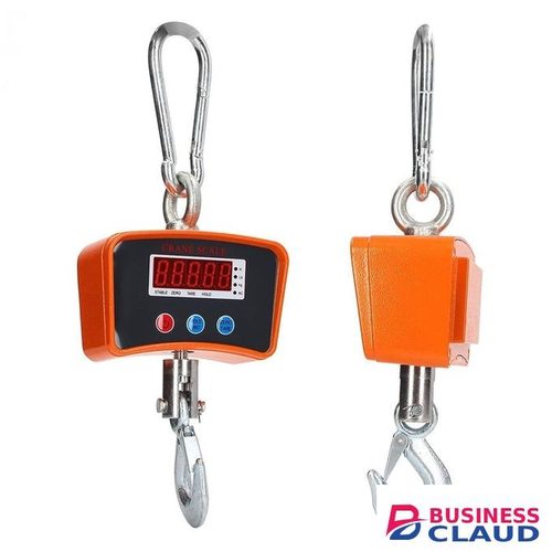 Electronic Digital Crane Scale with Backlight LCD Display and Rechargeable Battery, Industrial Weighing Crane Scale for Farm, Fishing, Hunting, Garage