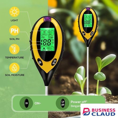 4-in-1 Soil Moisture Meter, Moisture Meter for Lawn/Soil Moisture/Soil PH Tester/Light Meter for Soil Tester Ldeal for Garden, Orchards, Farm, Indoor & Outdoor Use