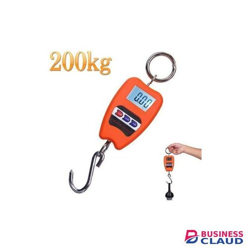 TCS 200 KG Digital Hanging Scale With Accurate Sensors, Handheld 200Kg Mini Crane Scale With Hooks For Meat Butchery Farm Hunting Fishing Hunting Fishing Outdoor Portable Weighing Scale