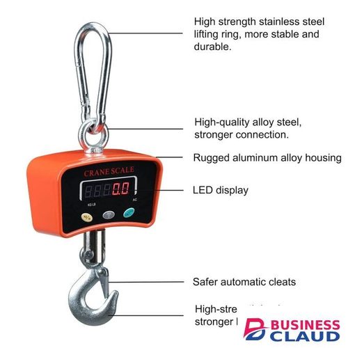High Quality 500 KGs Digital Hanging Scale Industrial Crane Scale With Precision Sensor Suitable For Farm Weighing, OuTToor Meat Butchery Scale Travel Luggage Weight Portable Handheld Electronic Scale