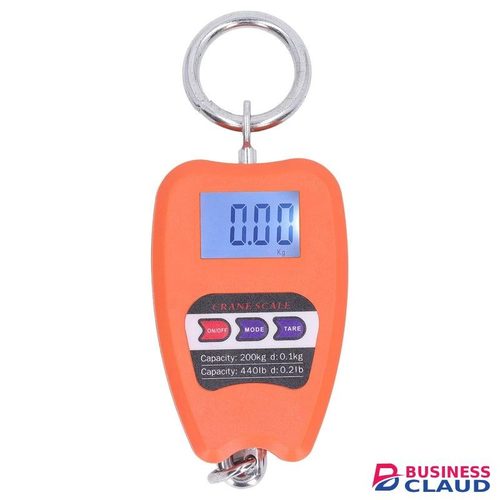 Heavy Duty Hanging Scale Mini Crane Scale 200kg Weighing Digital Industrial Hanging Scale 200kg/440lb Heavy Duty Hanging Hook Scales Stainless Steel for Farm,Factory Scales(Orange)