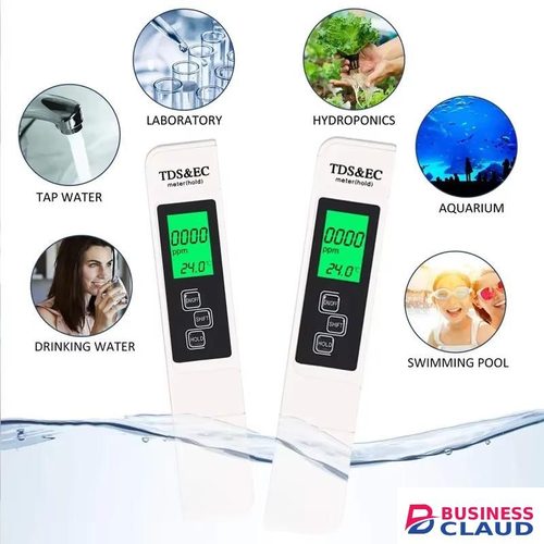 Digital TDS & EC Tester – Accurate Water Quality Meter for Drinking Water, Aquariums, Pools & Farming