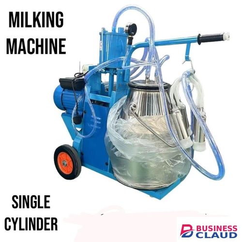 Portable single cylinder milking mahine