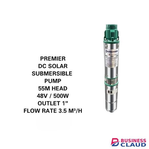Premier 500W Solar Water Pump – 48V DC Submersible, 3500L/hr for Farms
