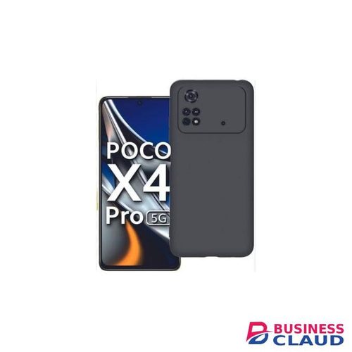 Soft Silicone Back Cover for Poco X4 Pro – Black