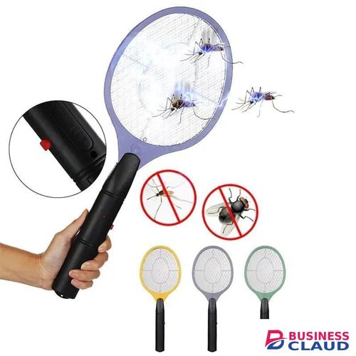 Fly Swatter Handheld Electric Insect Killer Racket Anti Mosquito and Fly Repellent Battery Operated Fast Action Pest Control Device for Home and Outdoor Use