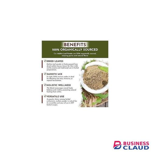 Mullein Powder for Mullein leaf extract offers natural support for the respiratory system and healthy mucous membranes*. Support your respiratory & immune system any season with the help of Mullein