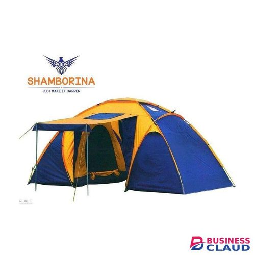 Family Camping Tent with 2 Bedroom, 1 Living Area and Awning for 5-8 Persons - 420*210*200 cms