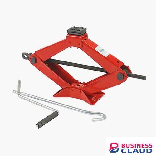 Heavy-Duty Scissor Jack for Vehicle Lifting, with Lifting Handle, Thickened Bracket Head, Anti-Slip Base, and Sturdy Shaft for Emergency Car Maintenance