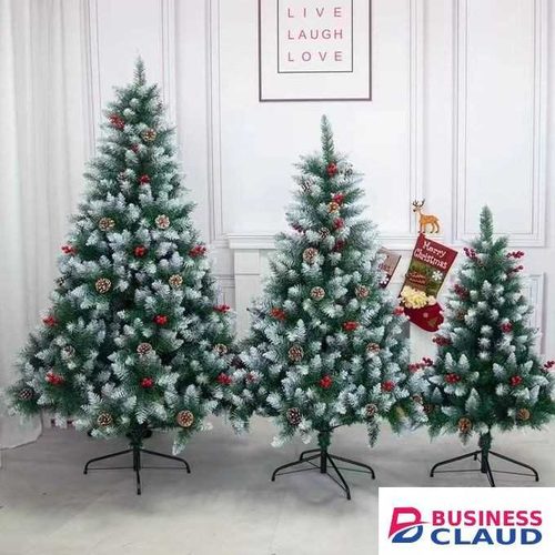 Christmas Trees With Cones And Berries
