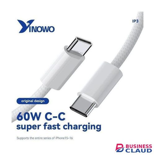 Share this product Yinowo Type A1 USB-C Type-C To Type C 60W Fast Charging Cable For Android, Pixel, Samsung, MacBook and more