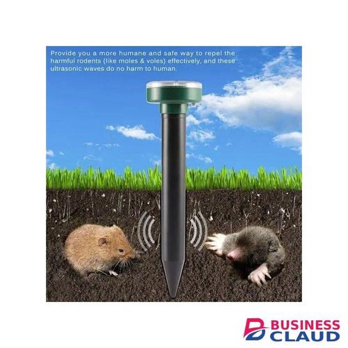 The solar-powered animal repellent provides continuous 24-hour protection with ultranic flashing bird animal sound and light alerts