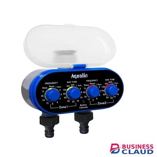 Aqualin 2-Channel Smart Automatic Water Timer Controller for Garden & Landscape Irrigation Systems