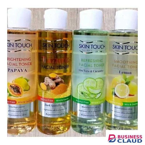 Skin touch facial toner Papaya, Aloe vera, Cucumber, Turmeric & Lemon, unclog pores,clear dark spots, rejuvenates skin, improve skin tone and completion