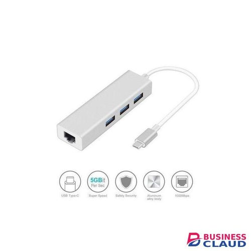 Share This Product Type C Hub With 3.0 USB Ports And Gigabit Ethernet Rj45 Lan Port