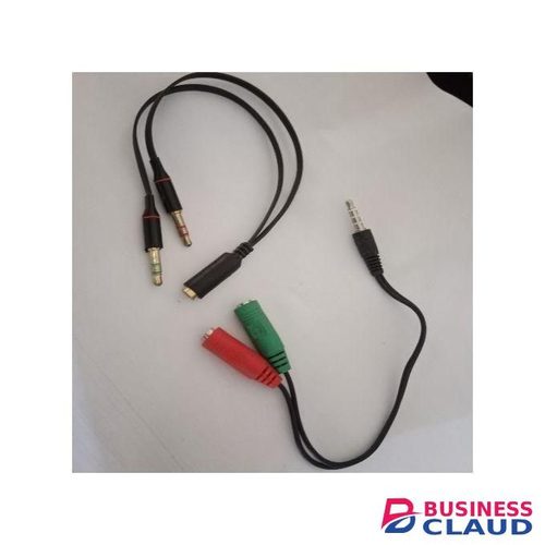 2 pcs Y Splitter Cable Male And Female 3.5mm