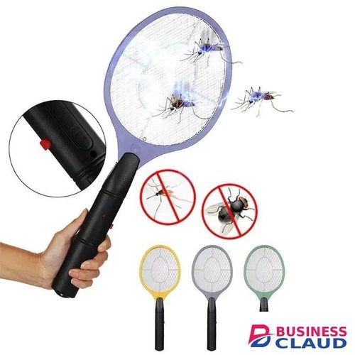 Rechargeable Electric Mosquito Swatter Racket - High Voltage Insect & Fly Killer Bat