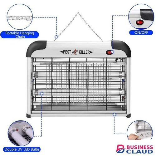 Electric Mosquito Killer Lamp 20W Dual UV LED Fly Trap Zapper for Safe Indoor Pest Control