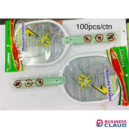 GECKO Electric Mosquito Swatter - Rechargeable Fly & Insect Zapper Racket - High-Voltage Pest Control with Safety Mesh - Ergonomic Handheld Bug Killer