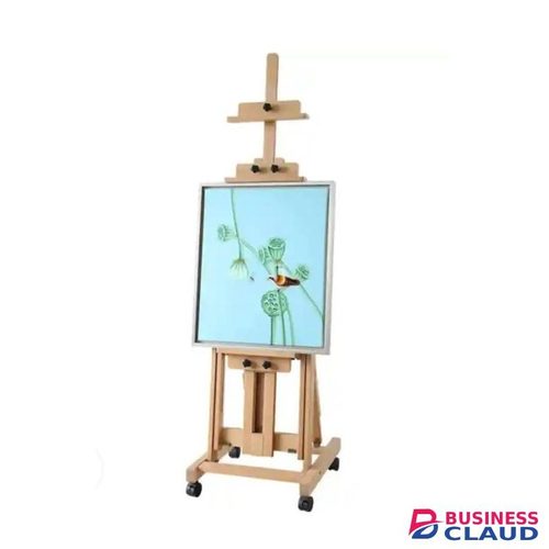 H-Frame Studio Adjustable Multifunction Wooden Easel Stand For Holding Paintings/Drawings