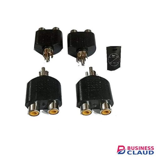 Splitter Adapter Connector For Audio Cable 4Pieces + Zigor Special Bag