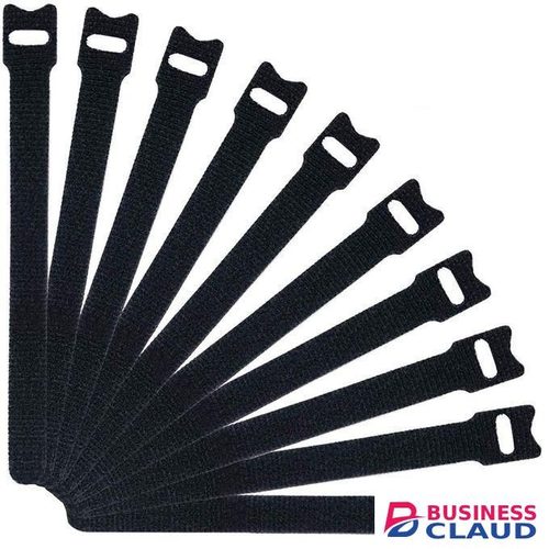 Reusable Cable Ties, 50 pcs Reusable Cable Organizer, Fastening Cord Wraps, Adjustable Cable Strap Hook and Loop Cord Ties, Under Desk Charging or Data Cables Management